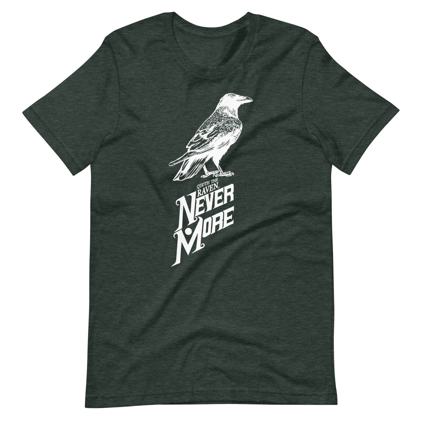 Quoth the Raven Nevermore - Men's t-shirt - Heather Forest Front