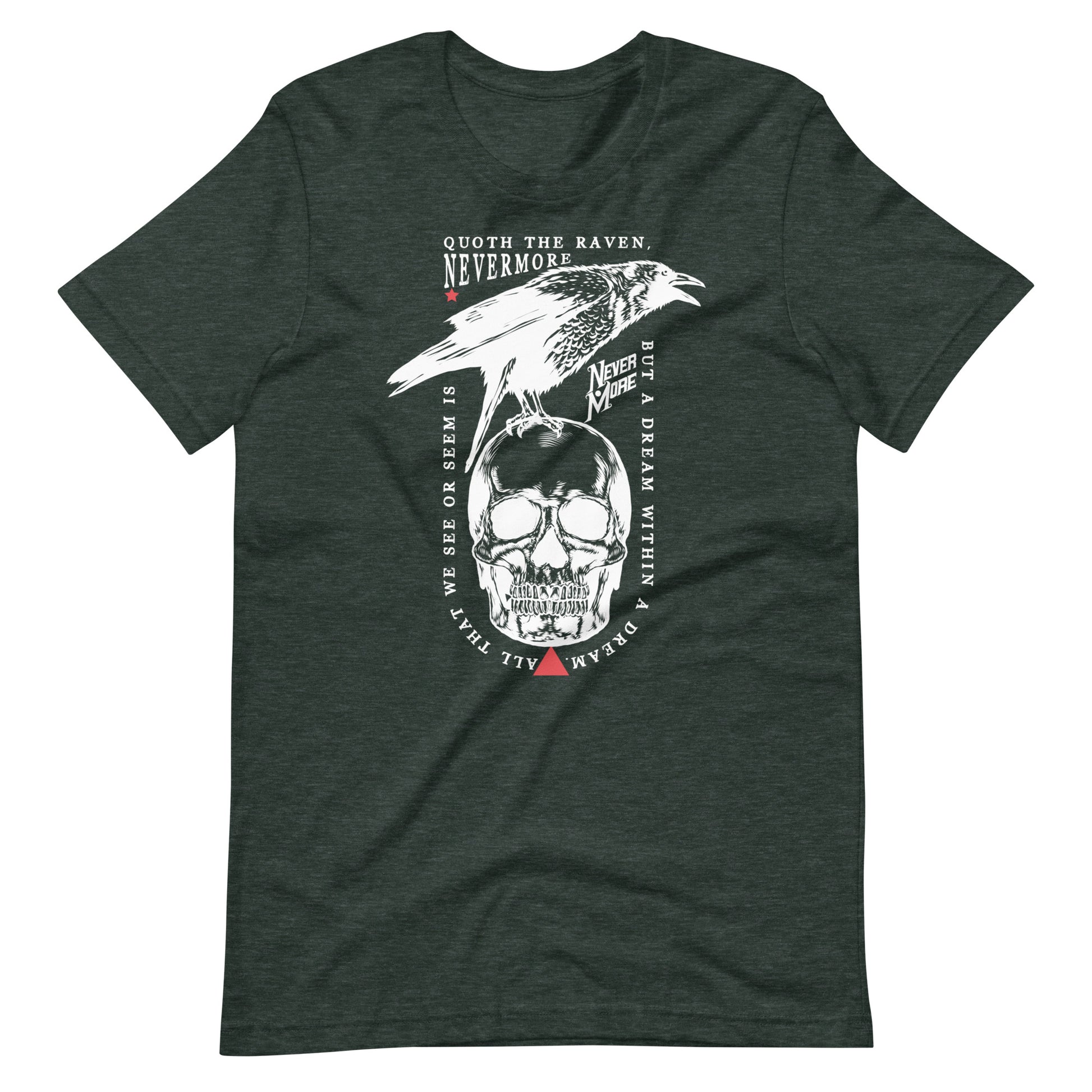 Quoth the Raven - Men's t-shirt - Heather Forest Front