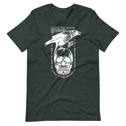 Quoth the Raven - Men's t-shirt - Heather Forest Front