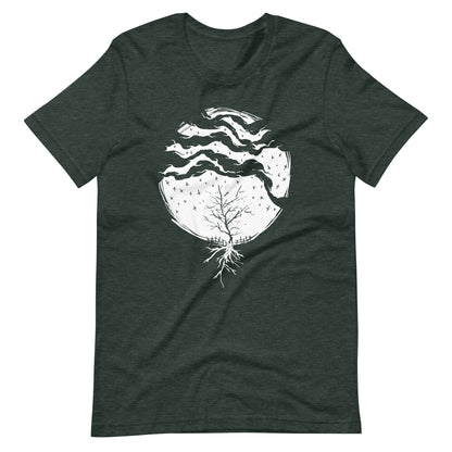 Dead Rain White - Men's t-shirt - Heather Forest Front