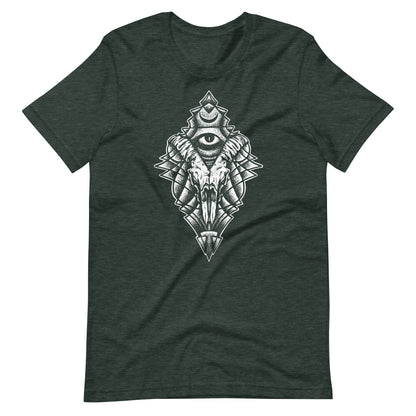 Energy Eye White - Men's t-shirt - Heather Forest Front