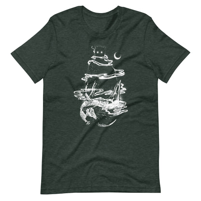 Toxic Fumes White - Men's t-shirt - Heather Forest Front