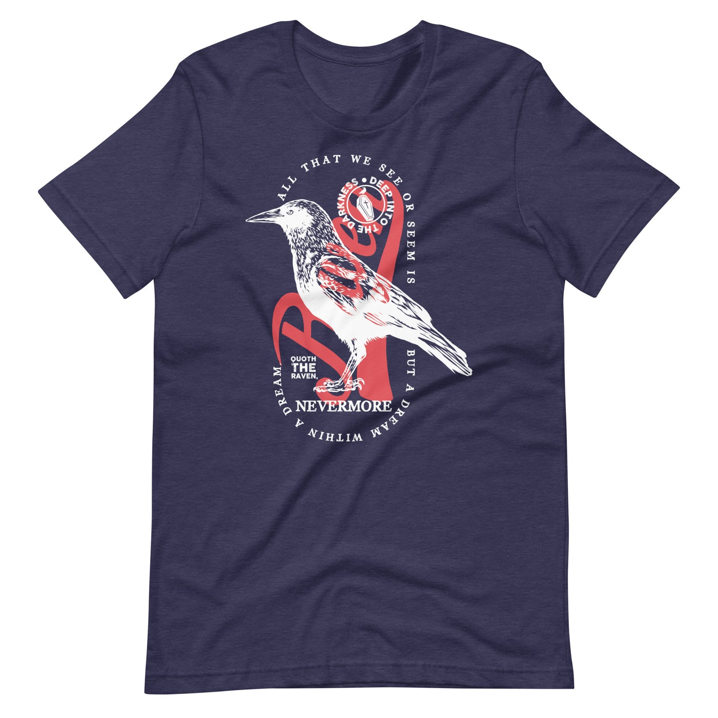 A Dream Within a Dream - Men's t-shirt - Heather Midnight Navy Front