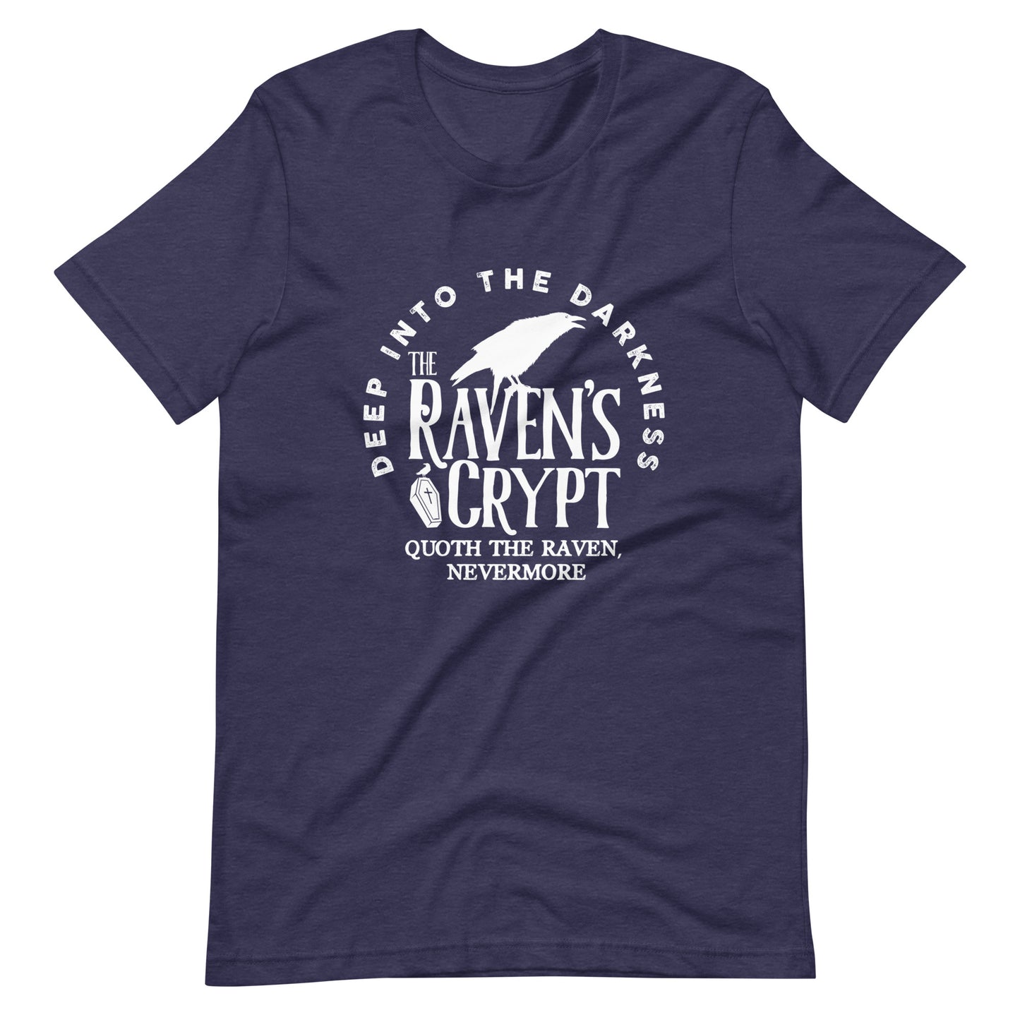 Deep Into the Darkness The Raven's Crypt - Men's t-shirt - Heather Midnight Navy