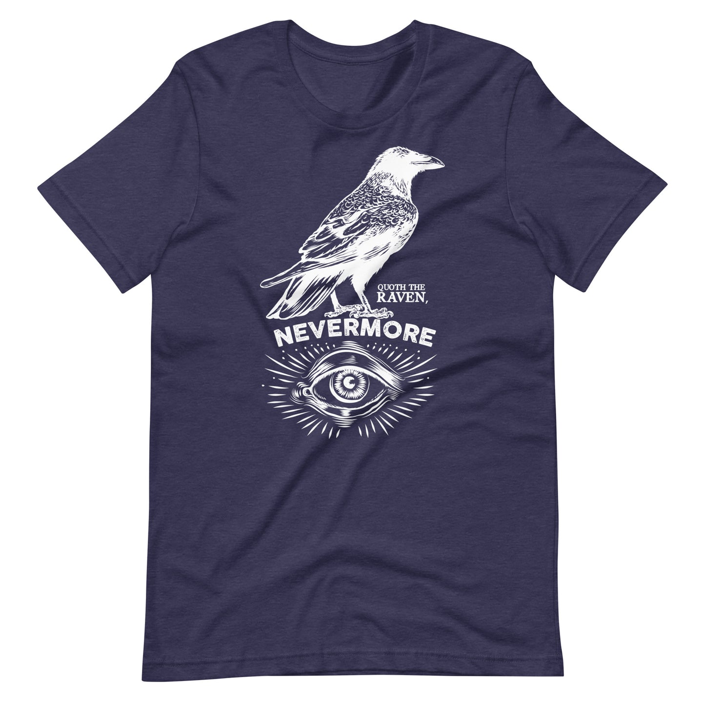 Quoth the Raven Nevermore - Men's t-shirt - Heather Midnight Navy Front