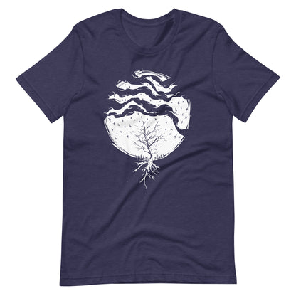Dead Rain White - Men's t-shirt - Heather Midnight Navy Front