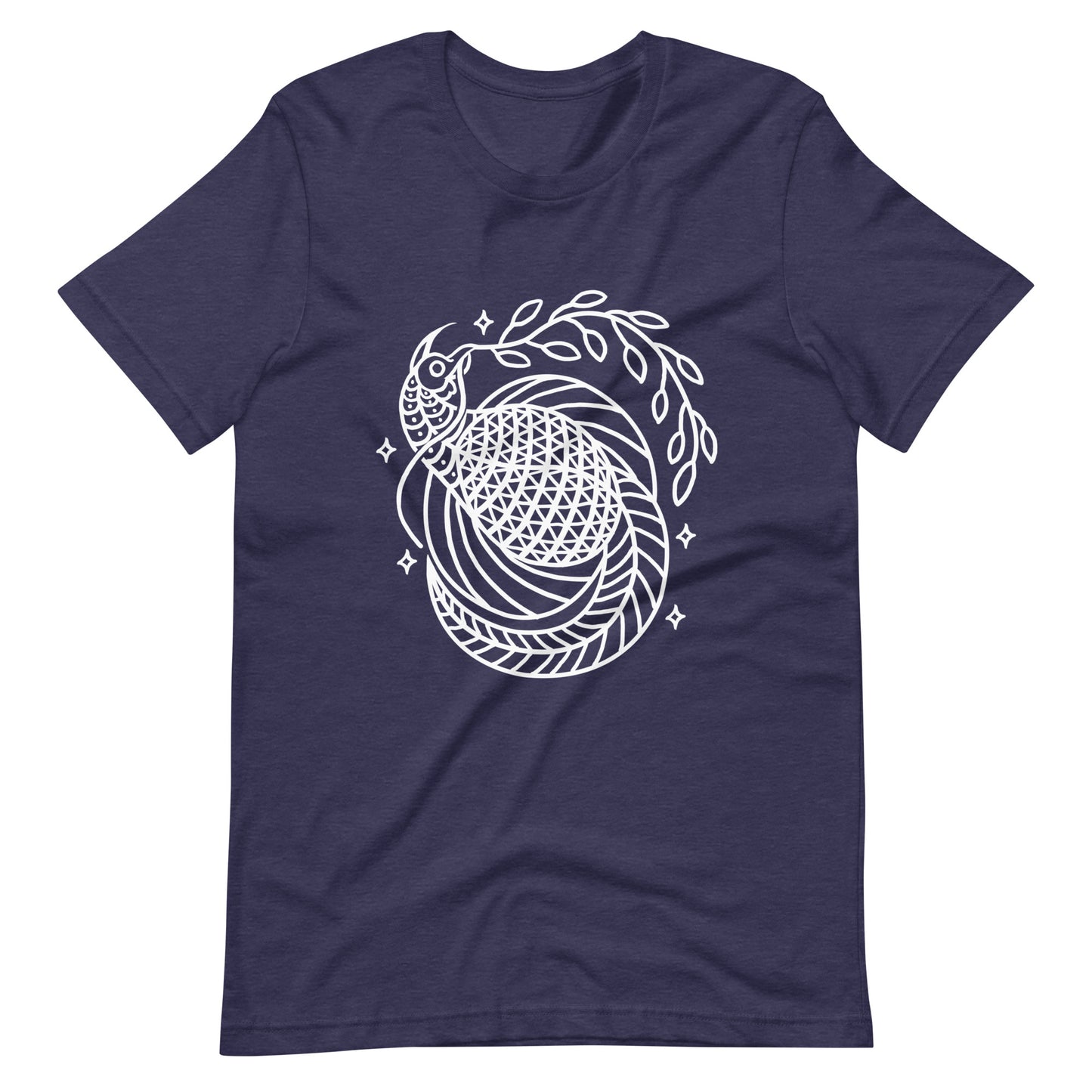 Bird of Peace - Men's t-shirt - Heather Midnight Navy Front