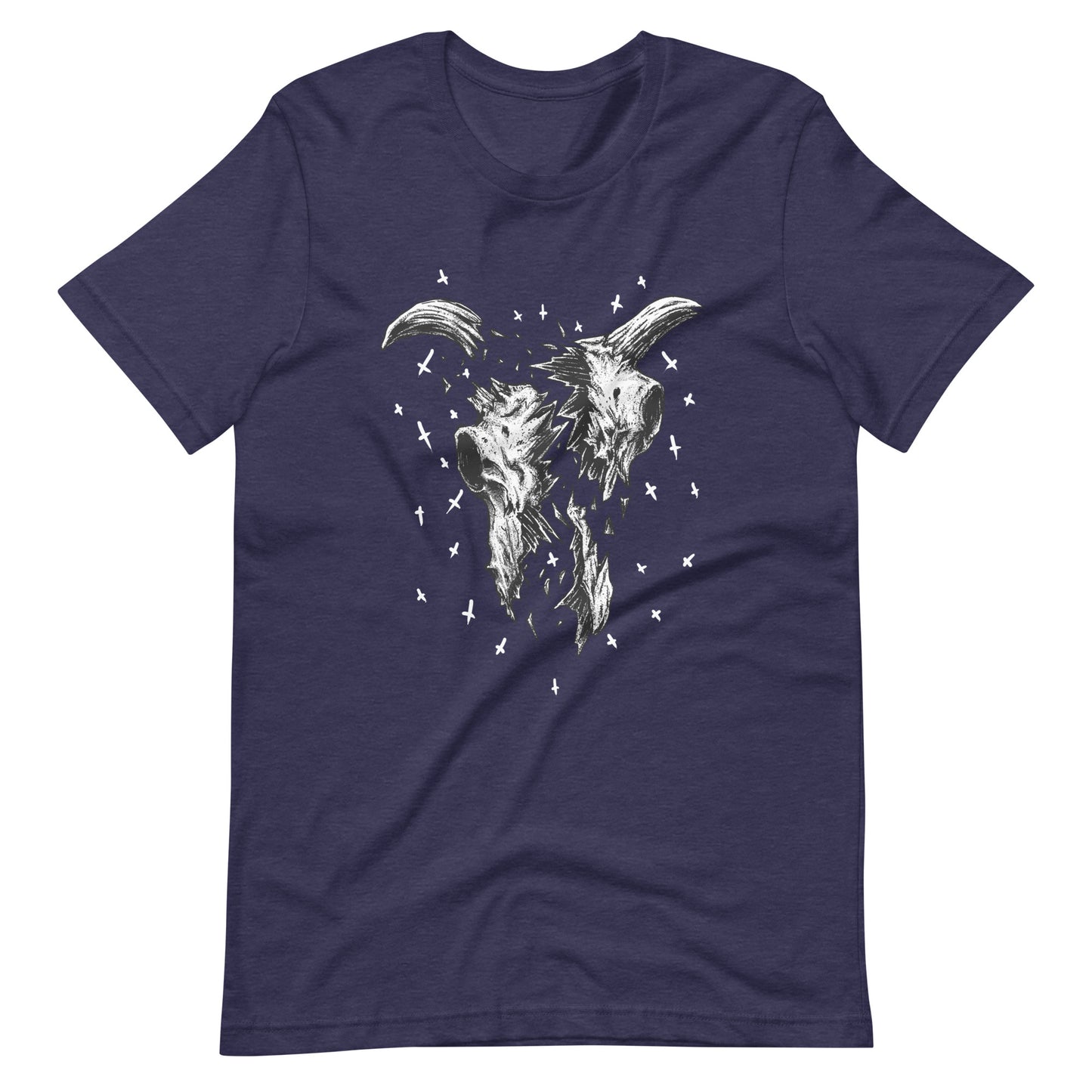 Crushed - Men's t-shirt - Heather Midnight Navy Front
