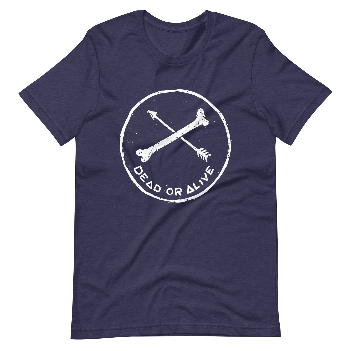 Dead or Alive - Men's t-shirt - Heather Midnight Navy Front
