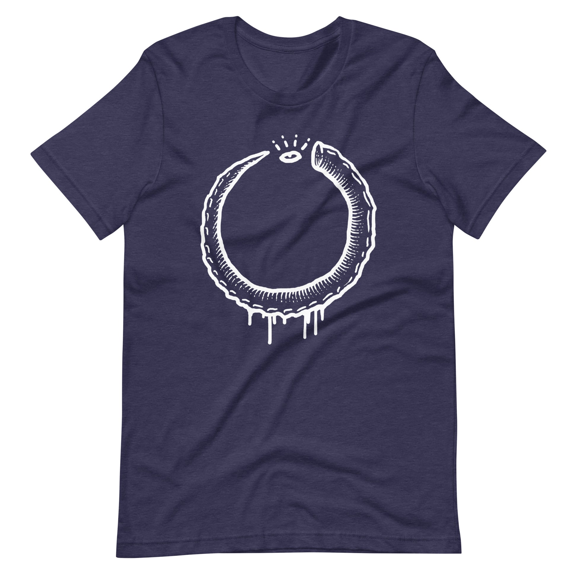 Horns - Men's t-shirt - Heather Midnight Navy Front