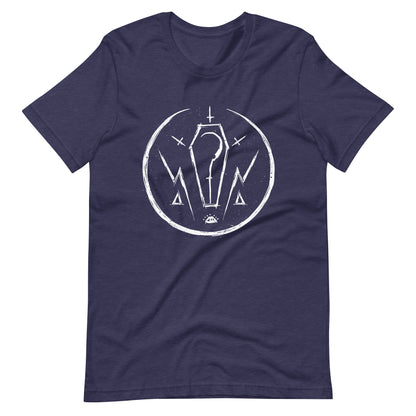 Moon Thunder Death - Men's t-shirt - Heather Midnight Navy Front