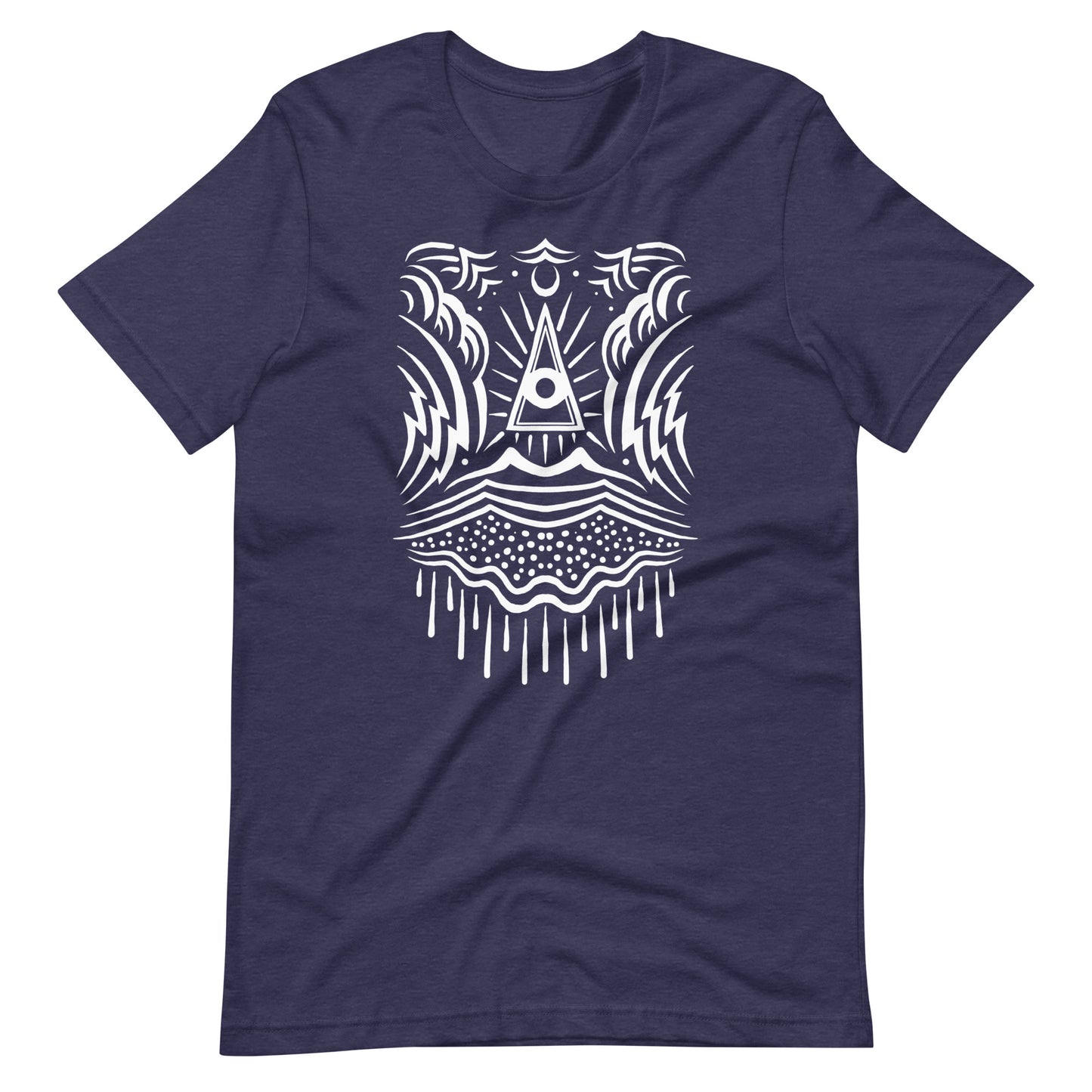 Nature Eye - Men's t-shirt - Heather Midnight Navy Front