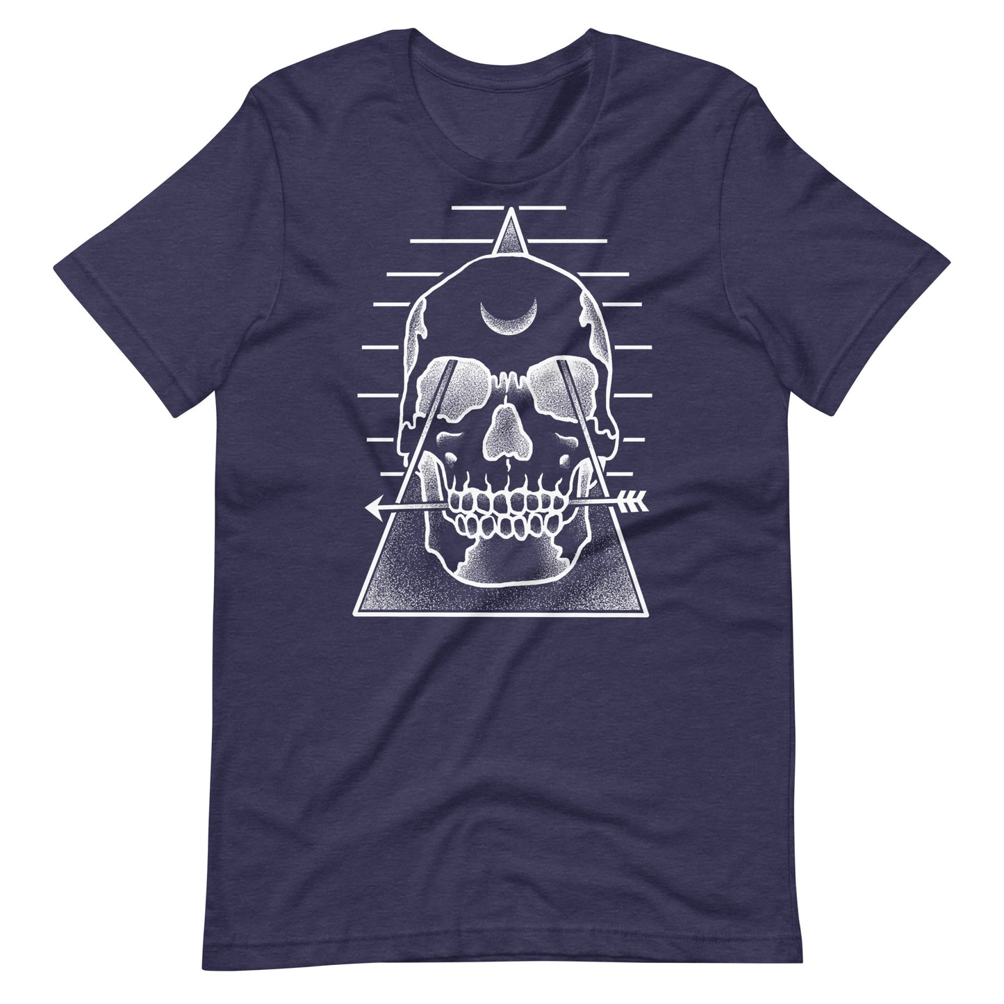 Skull Pyramid - Men's t-shirt - Heather Midnight Navy Front