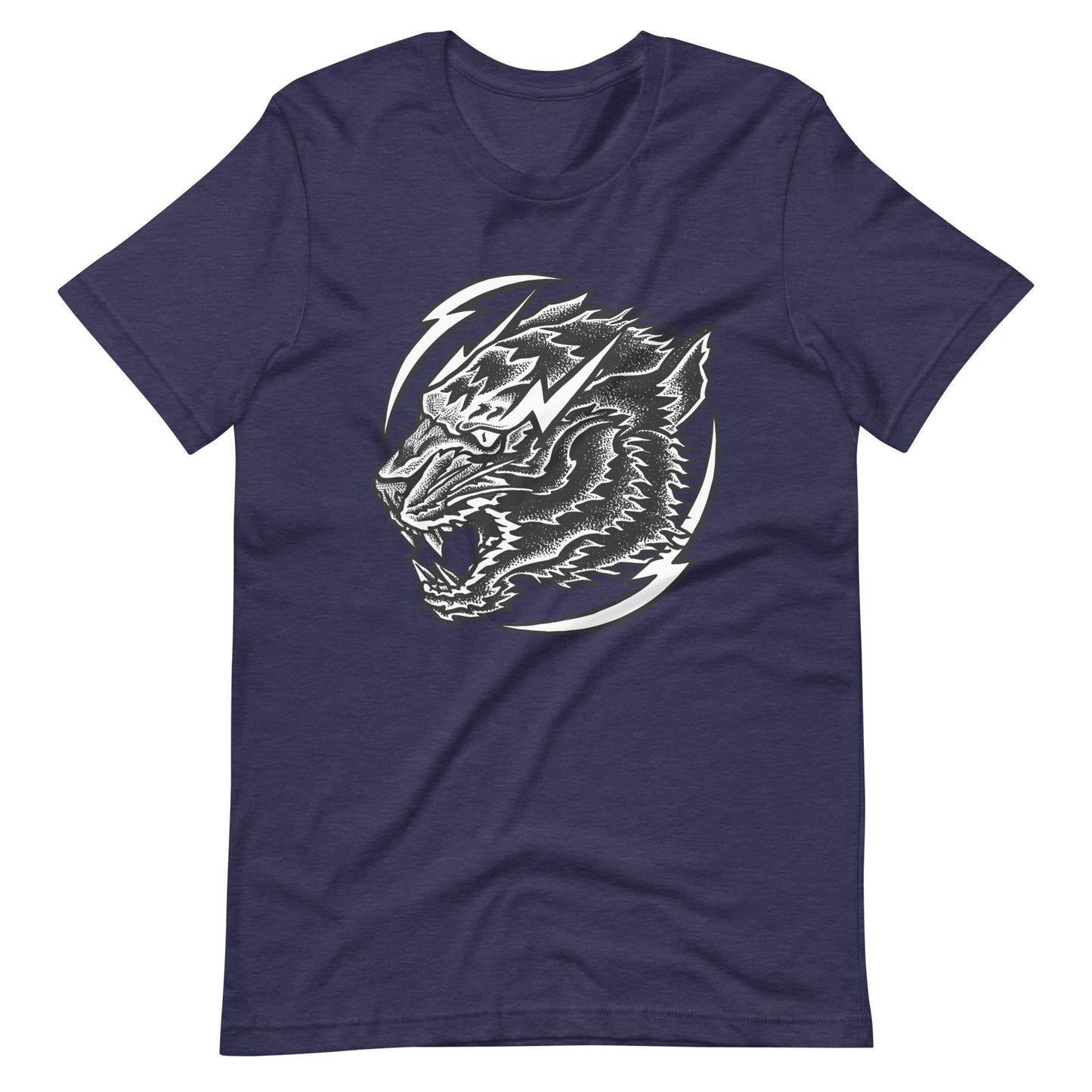 Thunder Tiger - Men's t-shirt - Heather Midnight Navy Front