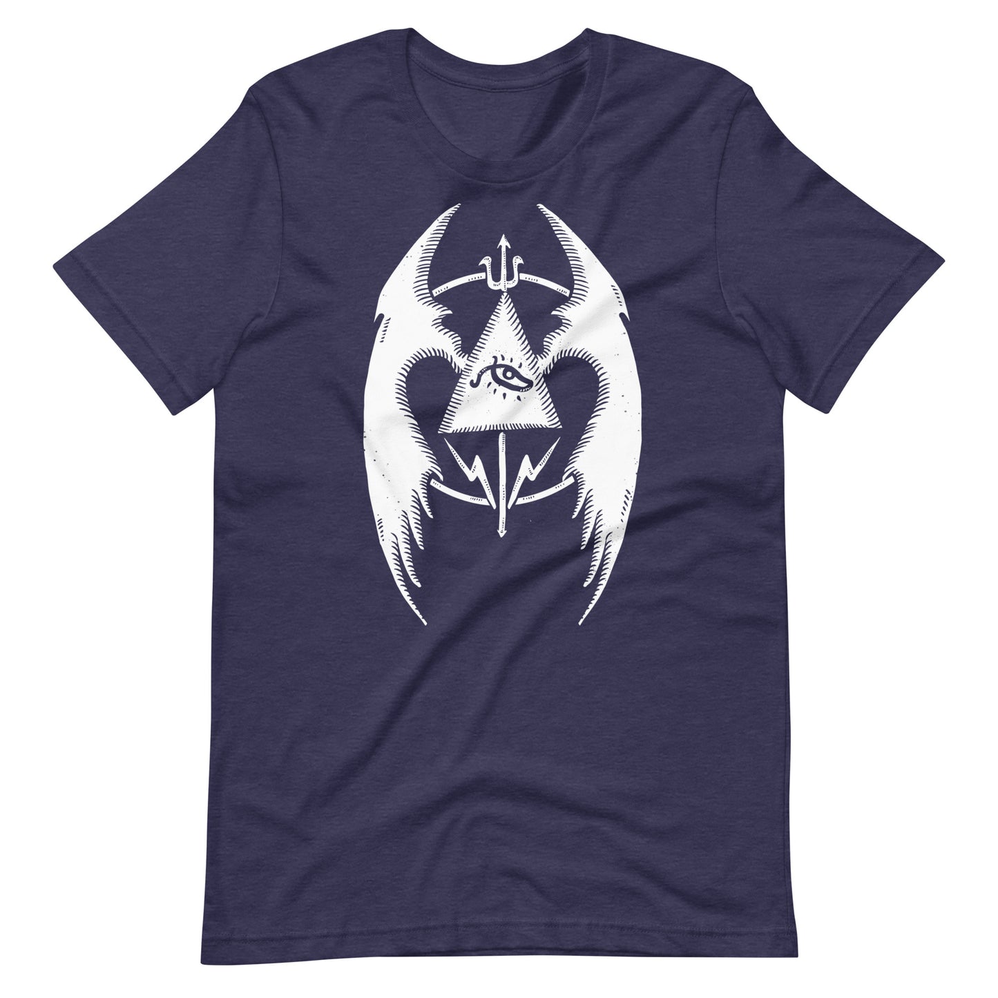Fly 3 White - Men's t-shirt - Heather Midnight Navy Front