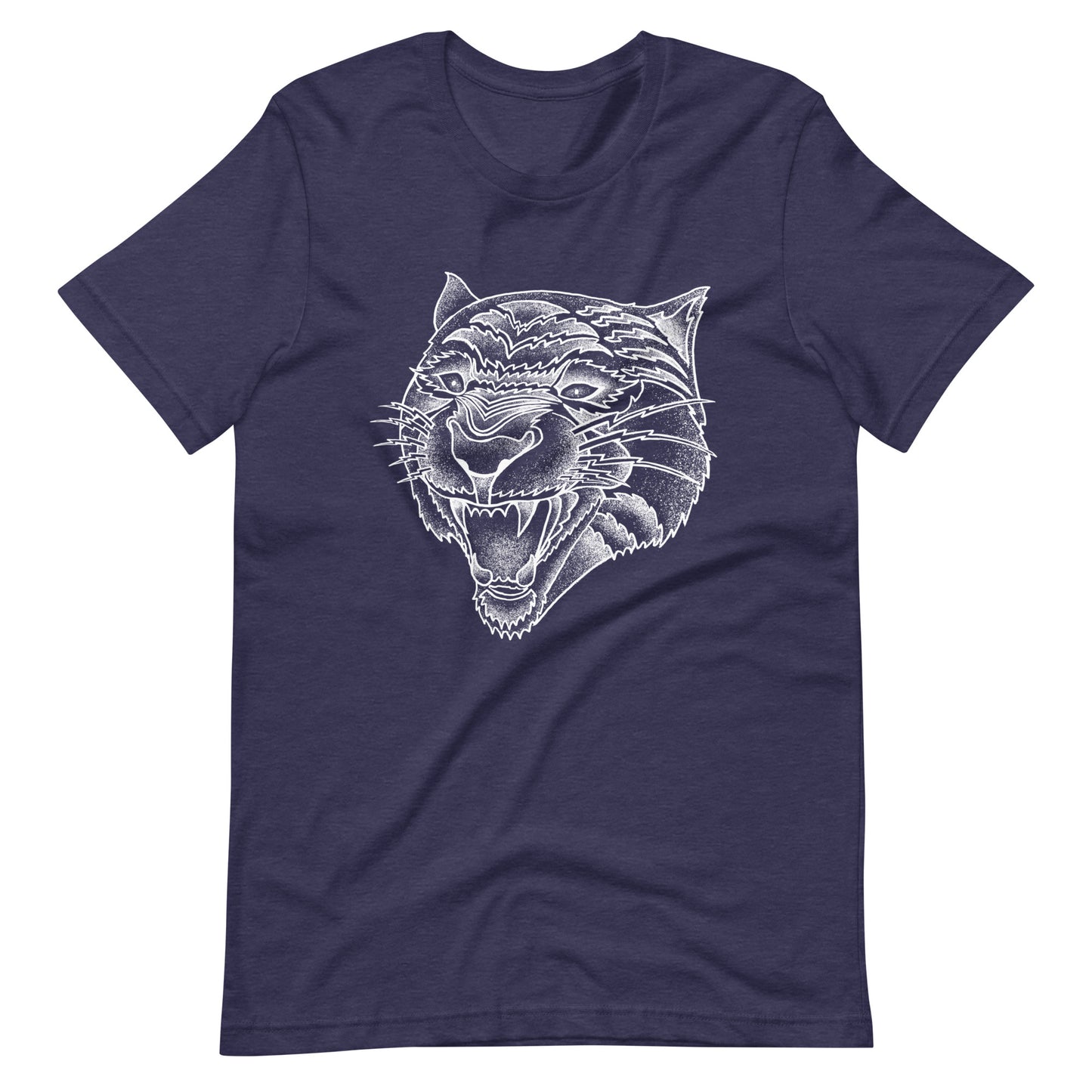 Panther White - Men's t-shirt - Heather Midnight Navy Front