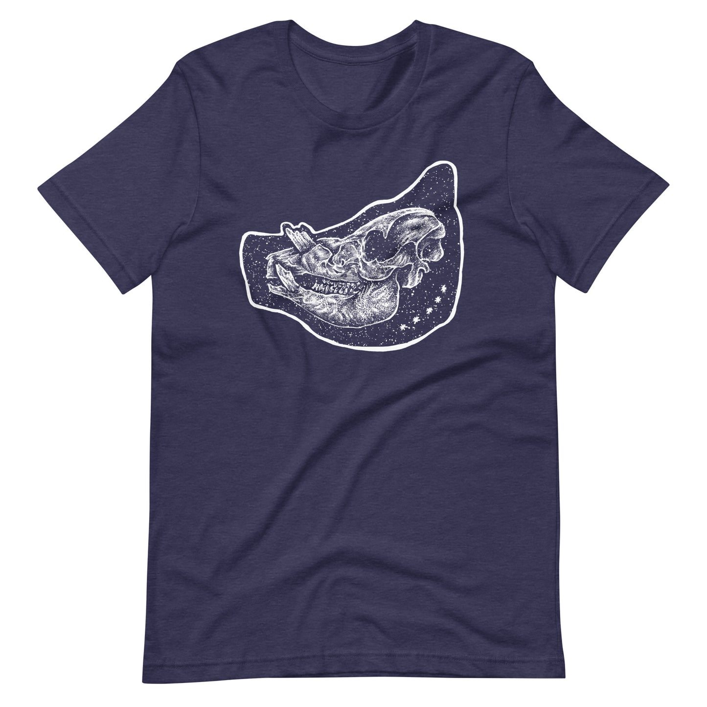 Pig White - Men's t-shirt - Heather Midnight Navy Front