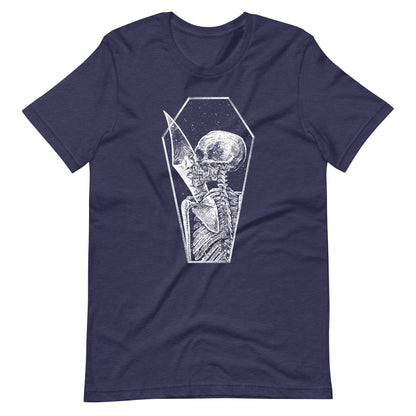 Shadow of Memories White - Men's t-shirt - Heather Midnight Navy Front