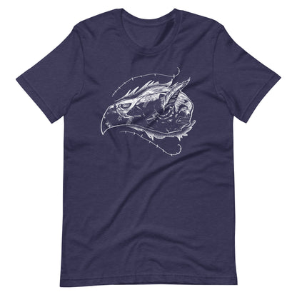 Skull Bird White - Men's t-shirt - Heather Midnight Navy Front