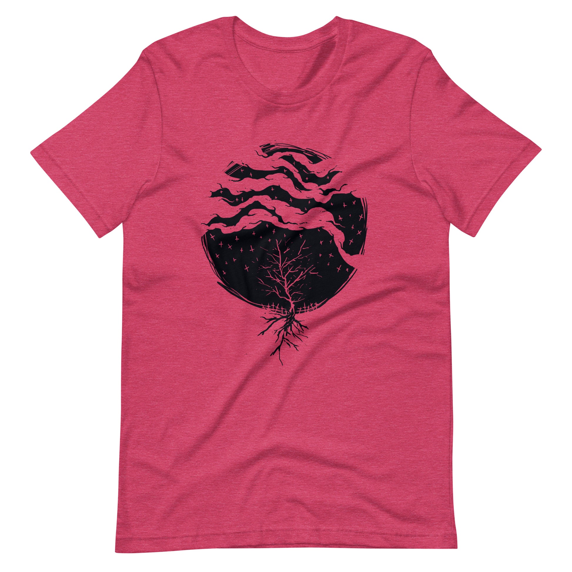 Dead Rain Black - Men's t-shirt - Heather Raspberry Front