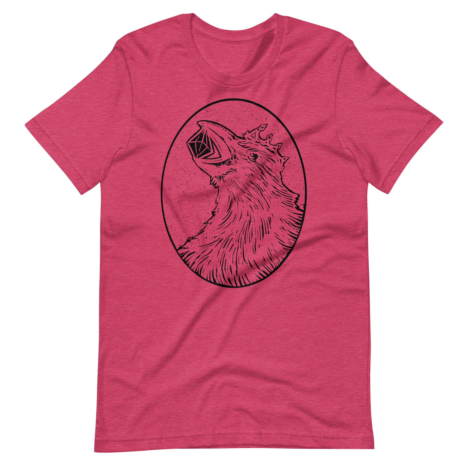 Crow Diamond Black - Men's t-shirt - Heather Raspberry Front