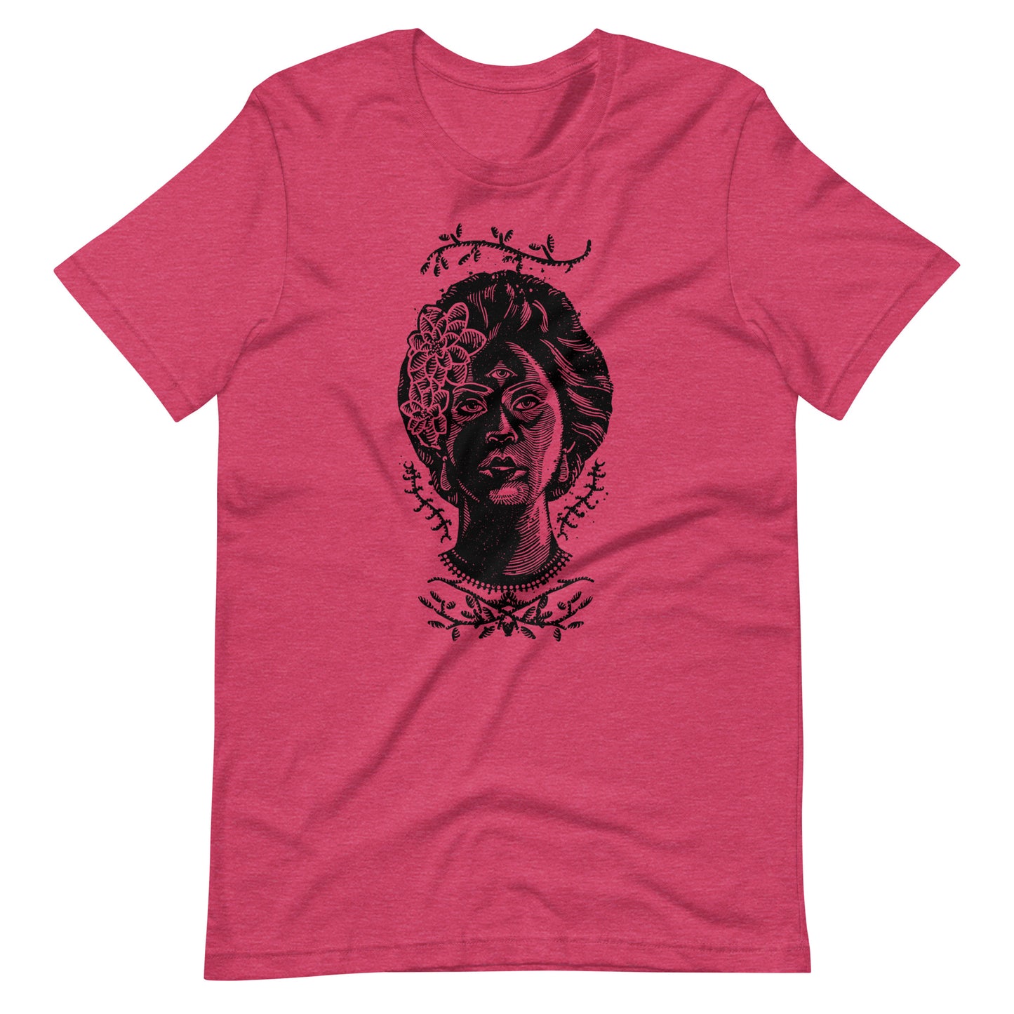 Girl Eyes Black - Men's t-shirt - Heather Raspberry Front