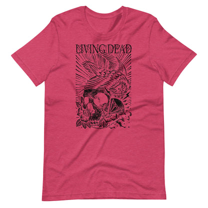 Living Dead Diamond Black - Men's t-shirt - Heather Raspberry Front