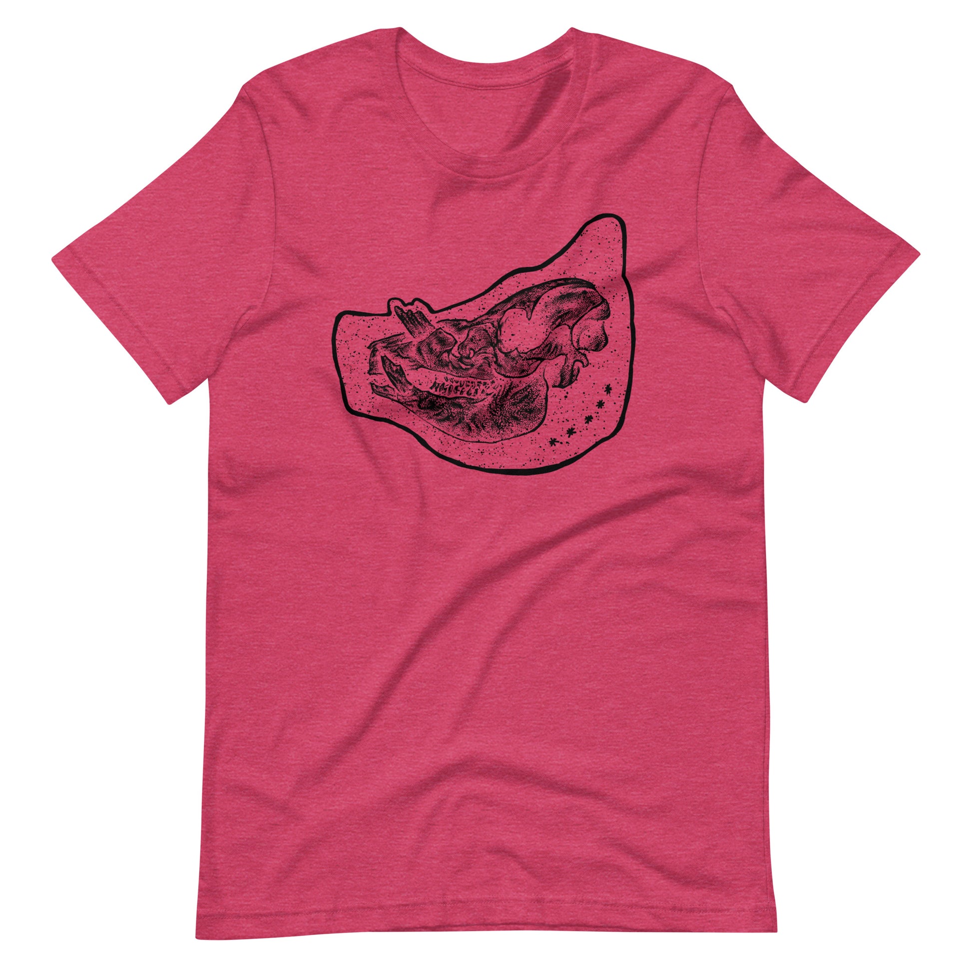 Pig Black - Men's t-shirt - Heather Raspberry Front