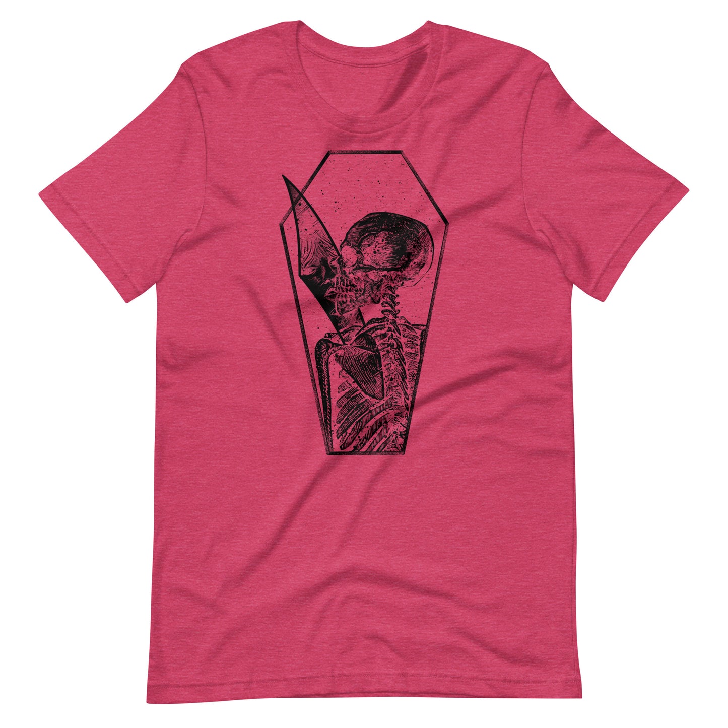 Shadow of Memories Black - Men's t-shirt - Heather Raspberry Front