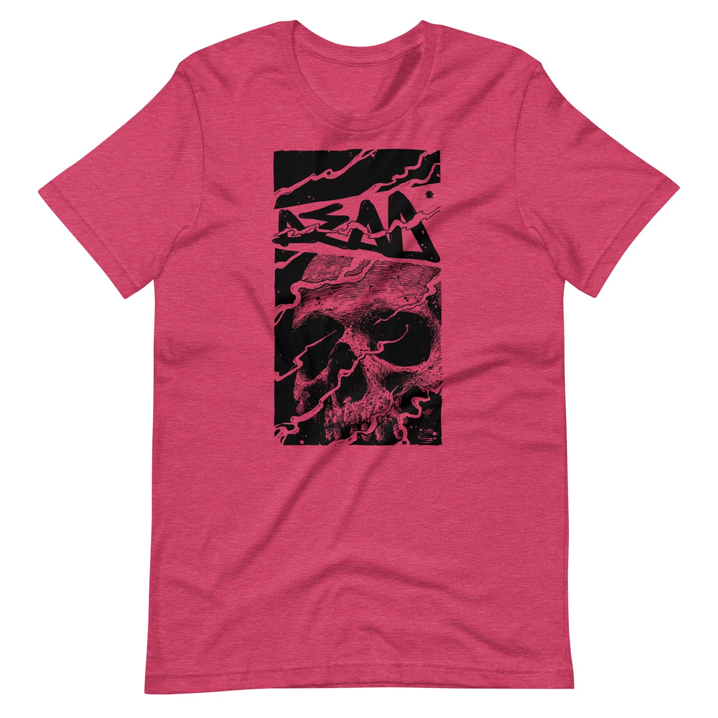 Skull Dead Black - Men's t-shirt - Heather Raspberry Front
