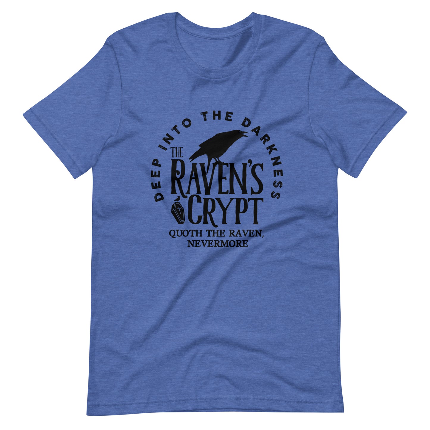 Deep Into the Darkness The Raven's Crypt - Men's t-shirt - Heather True Royal Front