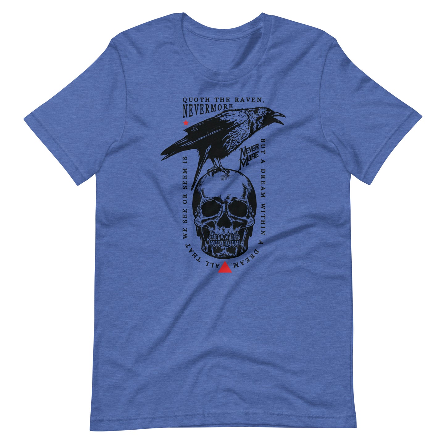 Quoth the Raven - Men's t-shirt - Heather True Royal Front