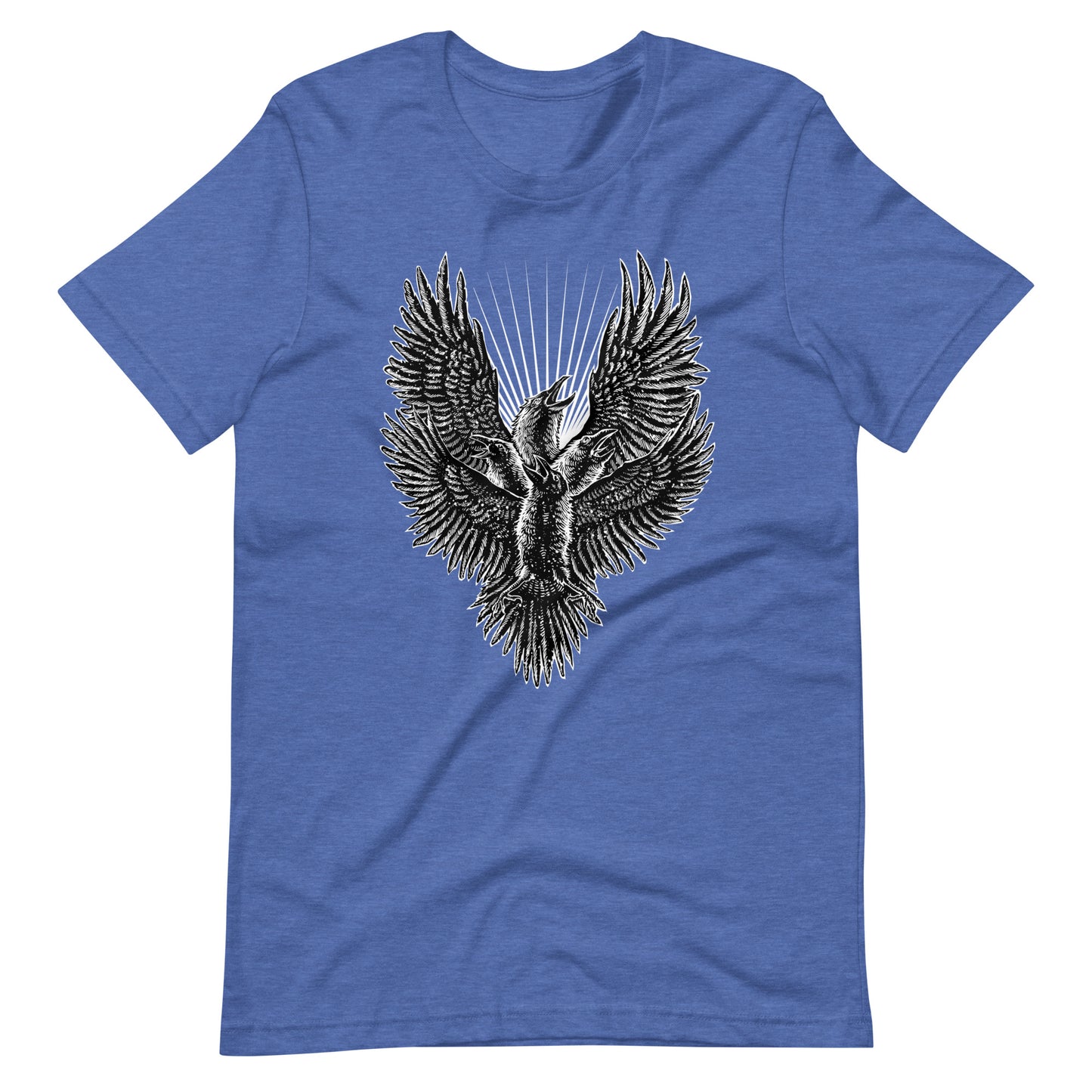 Luminous Crow - Men's t-shirt - Heather True Royal Front