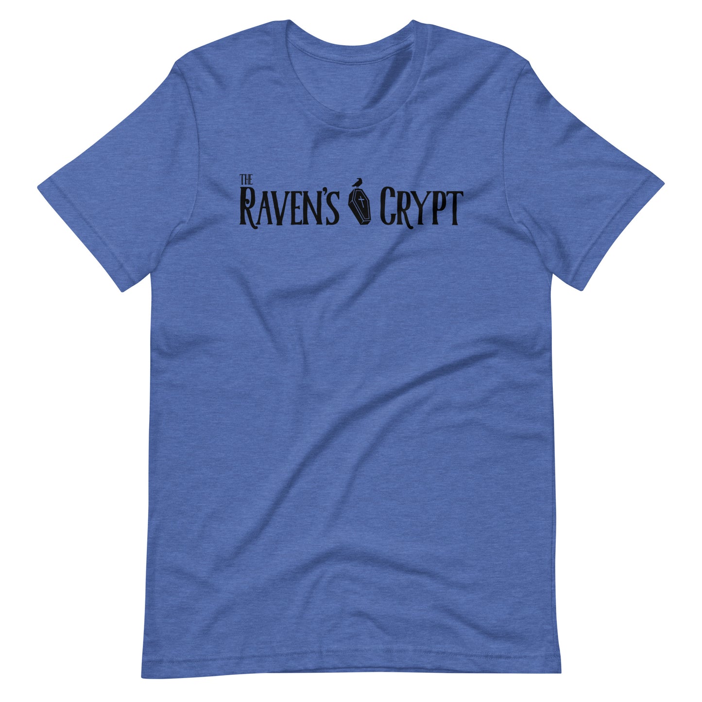 The Raven's Crypt Black Logo - Unisex t-shirt - Heather True Royal Front