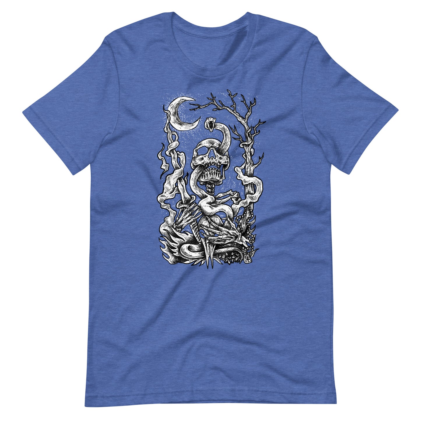 Nightmare Skull - Men's t-shirt - Heather True Royal Front