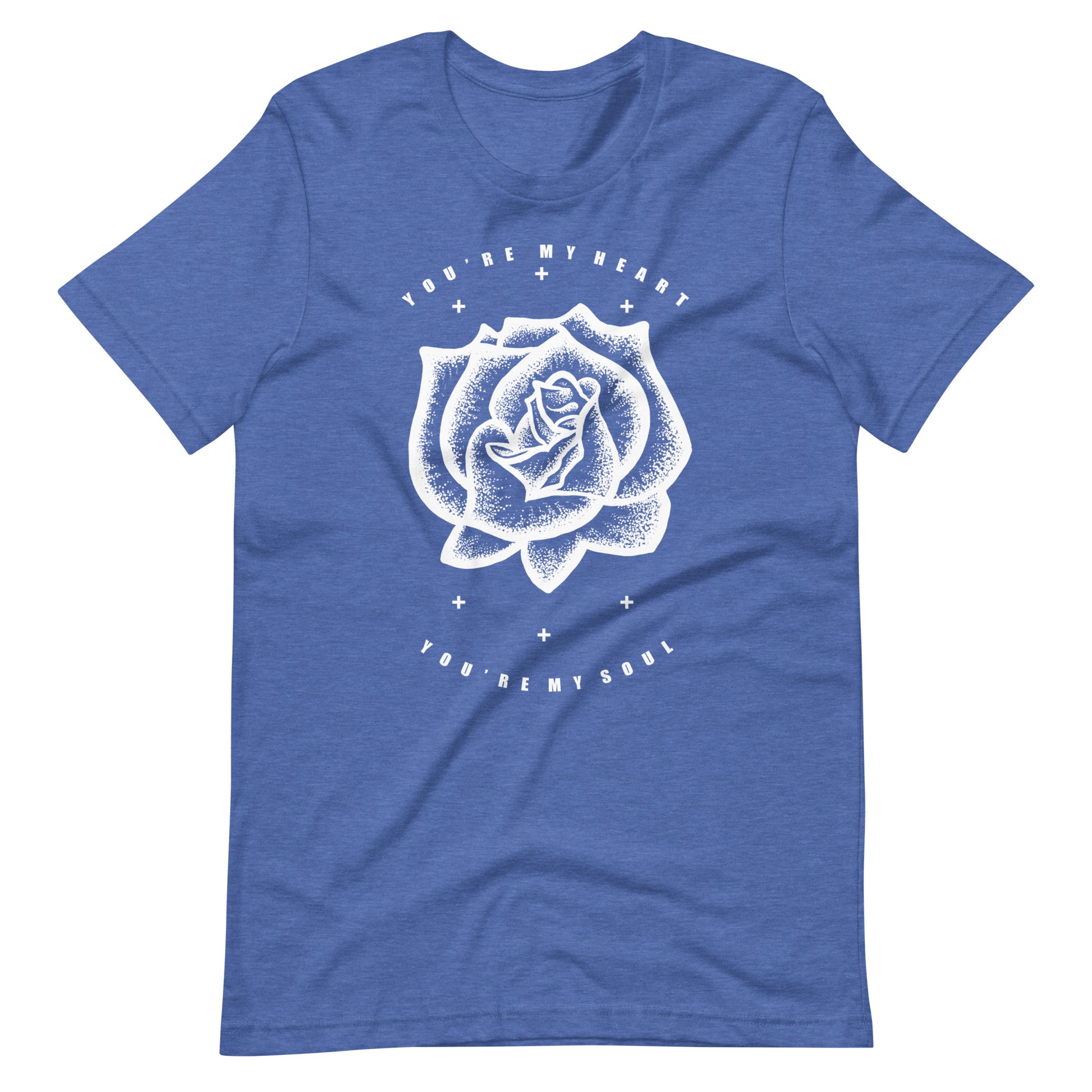 You're My Heart You're My Soul Rose - Men's t-shirt - Heather True Royal Front