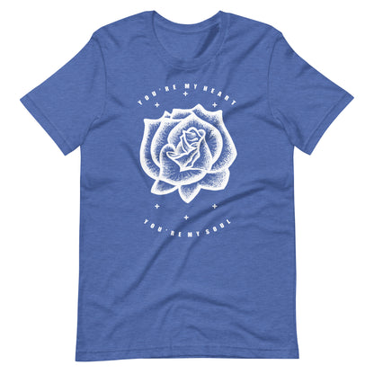 You're My Heart You're My Soul Rose - Men's t-shirt - Heather True Royal Front