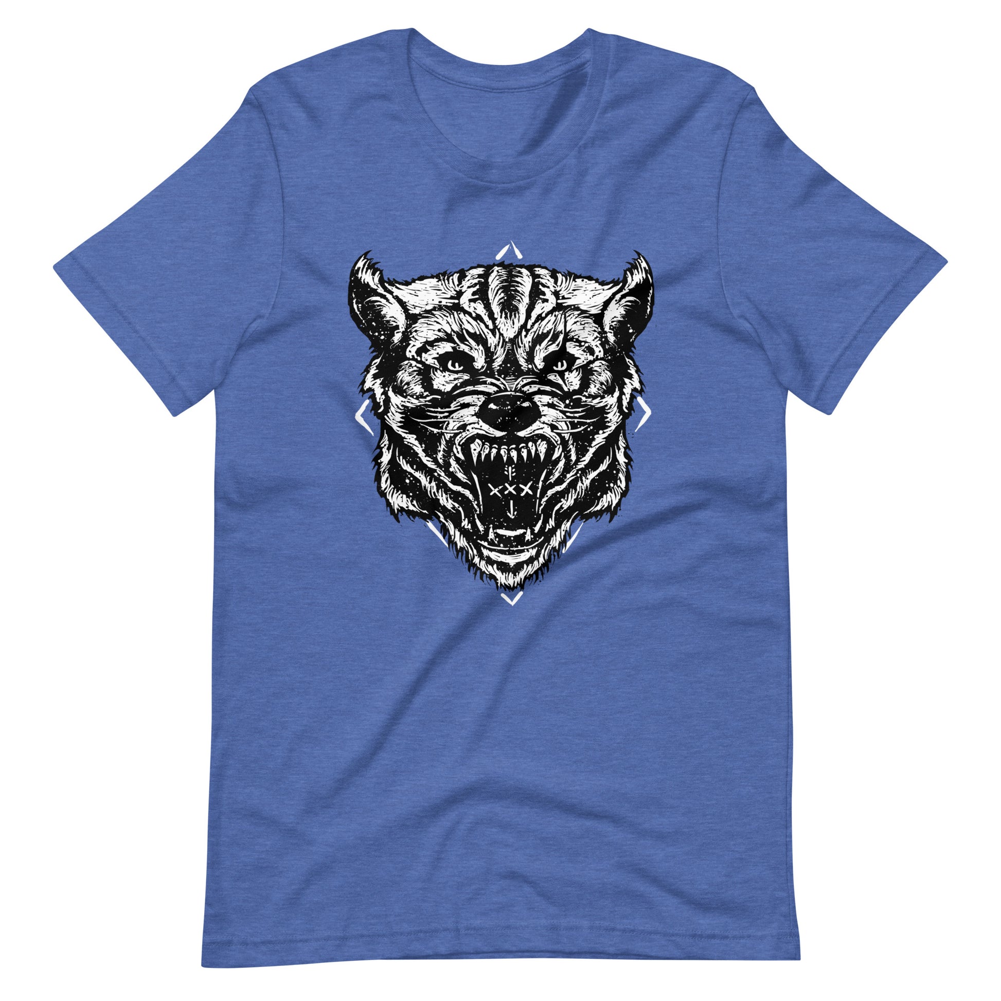 Wolf Head - Men's t-shirt - Heather True Royal Front
