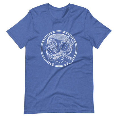 Boom as Hell White - Men's t-shirt - Heather True Royal Front