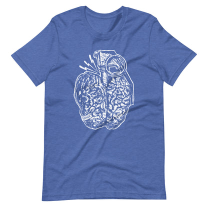Brain Boom White - Men's t-shirt - Heather True Royal Front