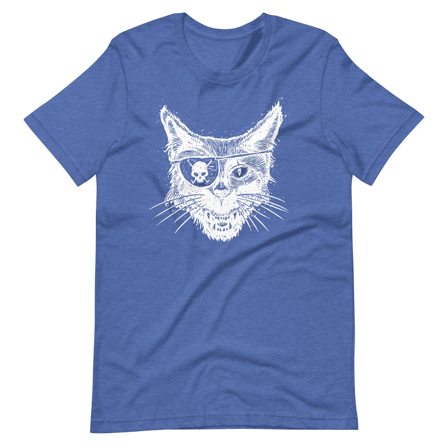 Cat Skull Eye White - Unisex t-shirt