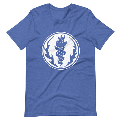 Fire Fire White - Men's t-shirt - Heather True Royal Front