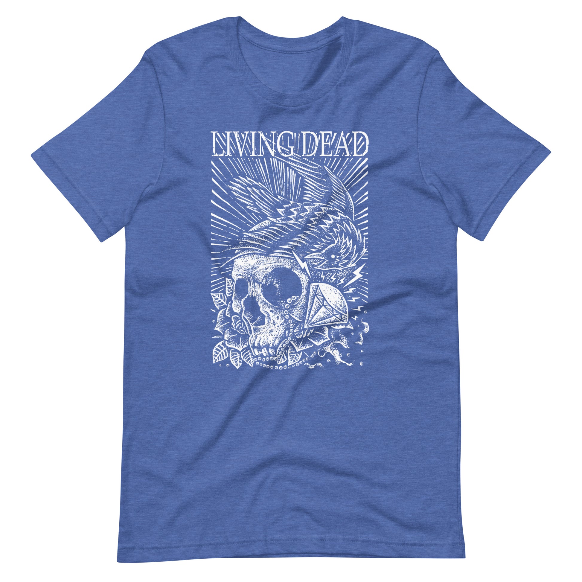 Living Dead Diamond White - Men's t-shirt - Heather True Royal Front
