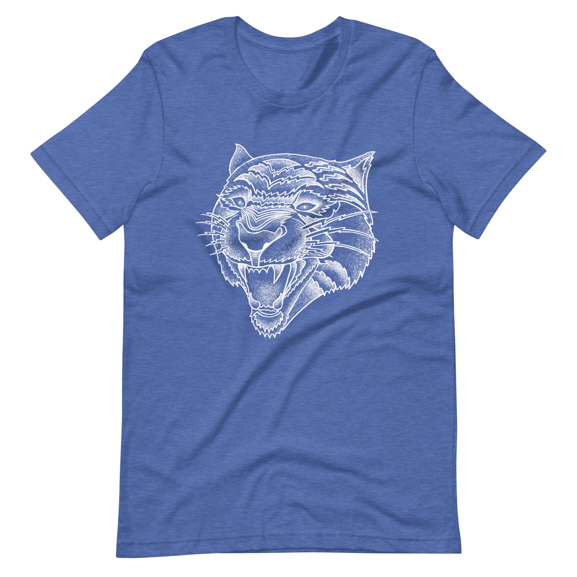 Panther White - Men's t-shirt - Heather True Royal Front