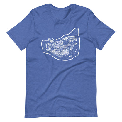 Pig White - Men's t-shirt - Heather True Royal Front