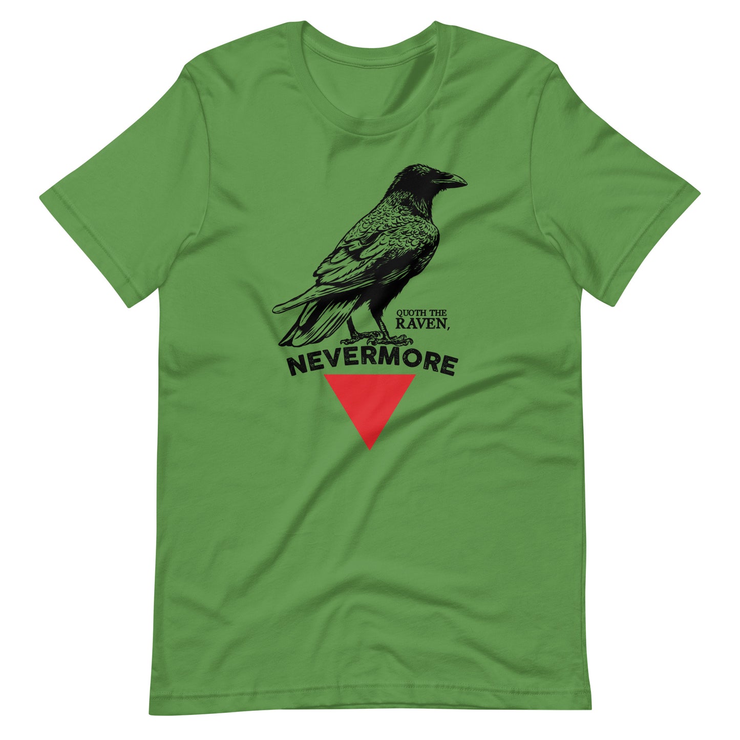 The Raven Nevermore Triangle - Men's t-shirt - Leaf Front