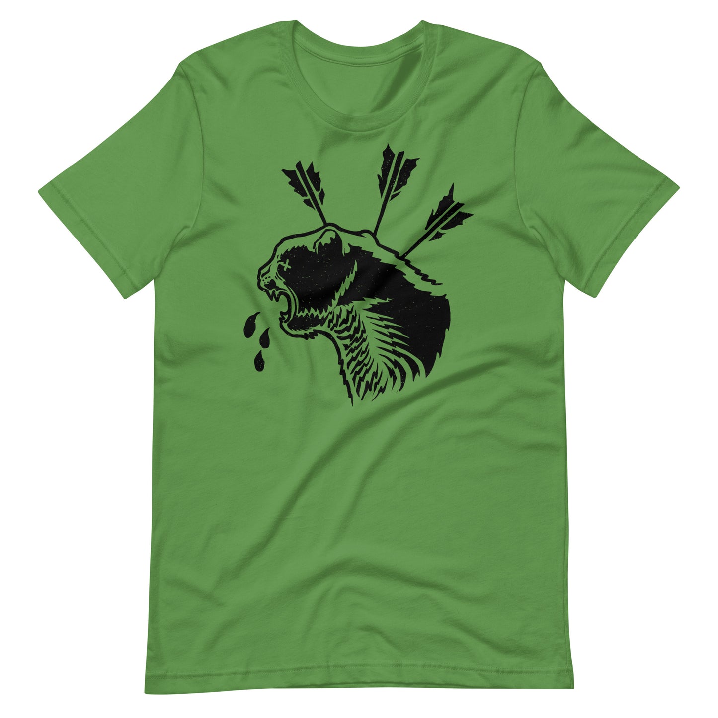 Cat Dead Black - Men's t-shirt - Leaf Front