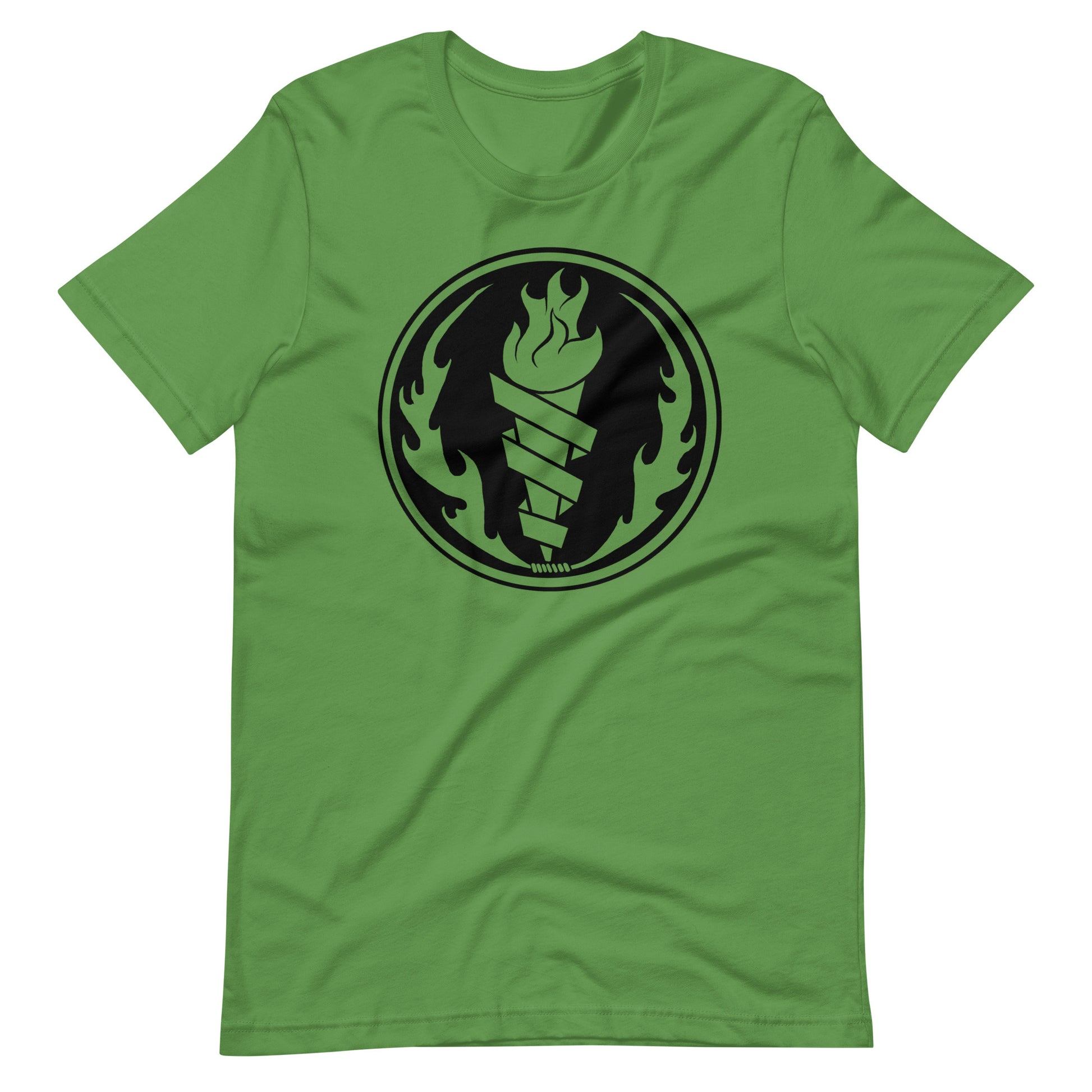 Fire Fire Black - Men's t-shirt - Leaf Front