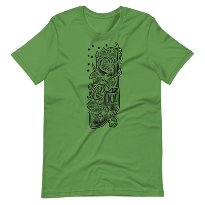 Gun Black - Men's t-shirt - Leaf Front