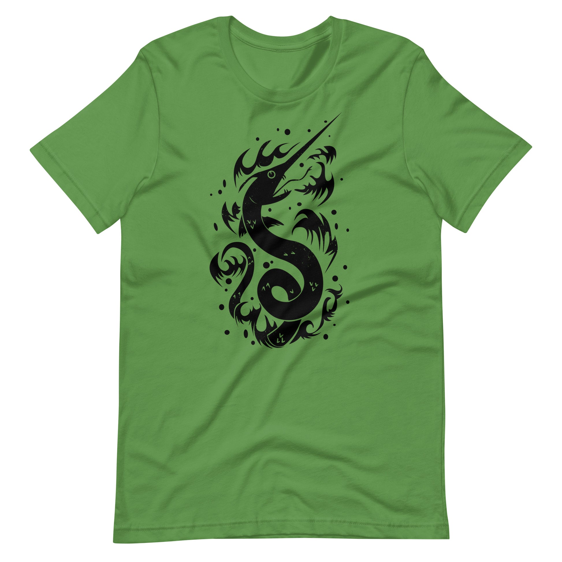 Snake Swordfish Black - Men's t-shirt - Leaf Front